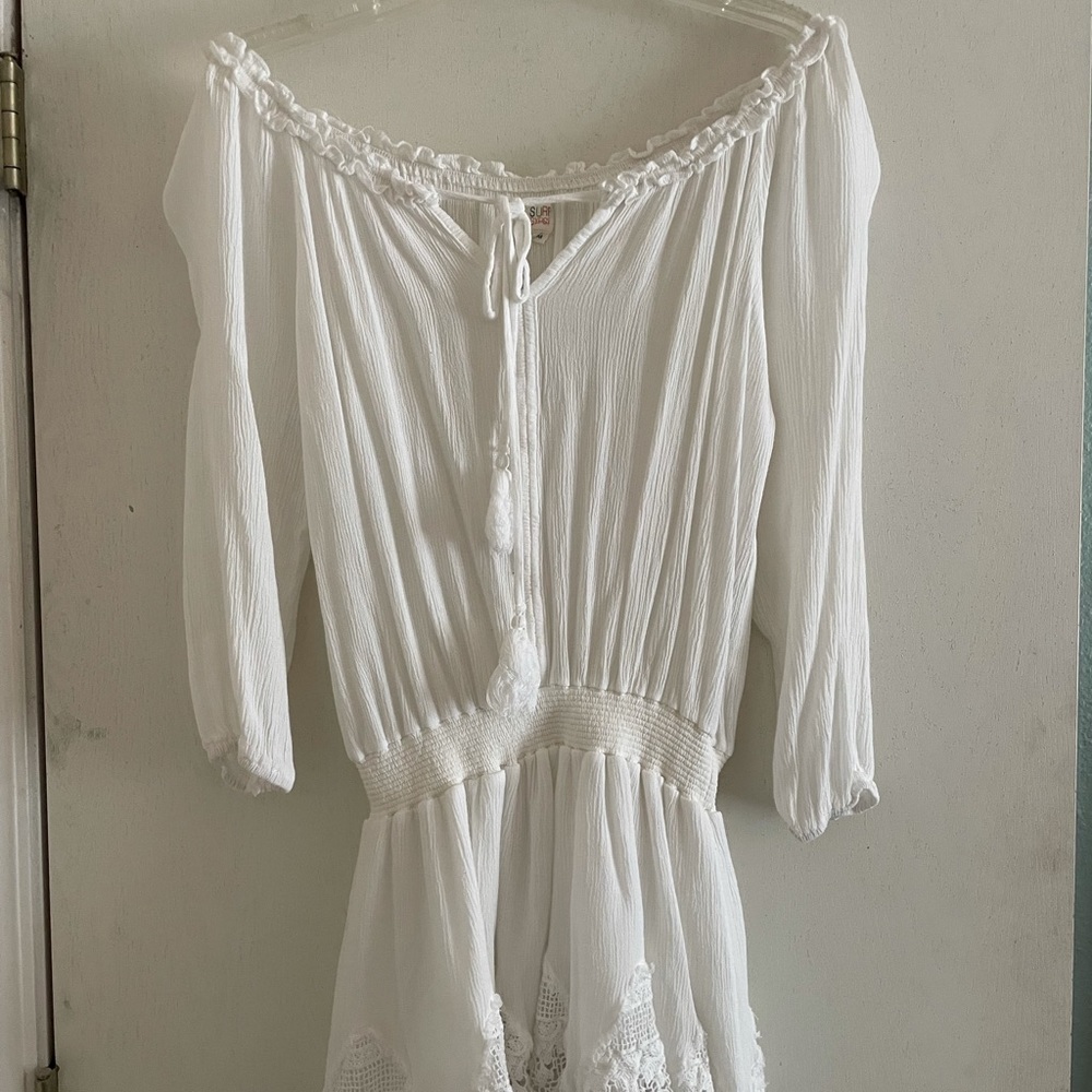 White dress/cover up